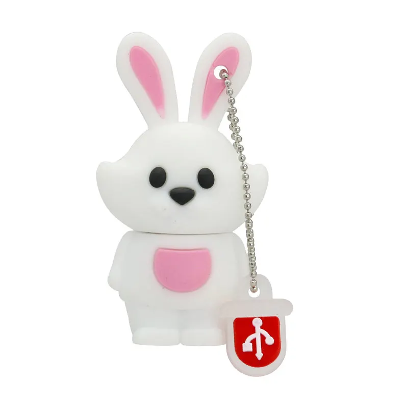 Rabbit Милый Китайский Зодиак Usb флеш-накопитель 4GB 8GB Memoria Usb 16GB флеш-накопитель 32GB милые животные Свинья обезьяна флеш-накопитель 128GB флэш-диск - Цвет: Rabbit