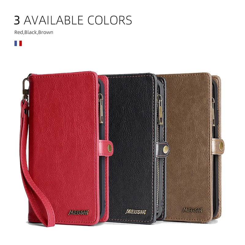 Megshi для iPhone 7, 8, XS Max, XR, X, XS, портфель, осенний, роскошный, на молнии, флип, Leder, Abdeckung, для iPhone 11, ProMax, магнит, чехол для телефона