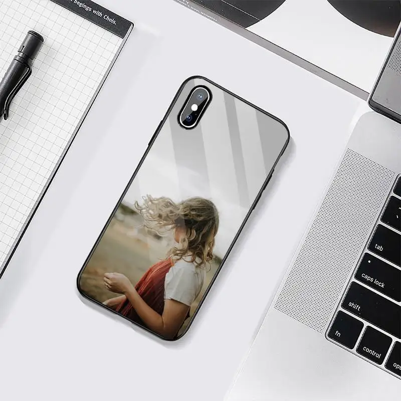 

Girl's back Phone Cases Tempered glass For iphone 6 6S 7 8 plus X XS XR 11 12 mini PRO MAX