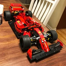 Creative Expert Famous 023005 RSR Super Racing Car F1 Sports Vehicle Building block Moc Model Modular brick Technical Boys toy