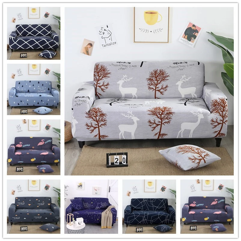 Волшебная угловая Крышка для дивана Плотная пленка полноразмерная полосатая