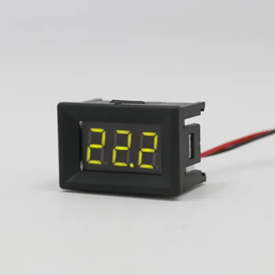 Green 1 шт. Мини цифровой вольтметр постоянного тока 2,4 В до 30V 2-проводной Мини светодиодный Дисплей Напряжение измерительный прибор для тестирования автомобиля Мотоциклетные батареи автомобиля - Цвет: Green