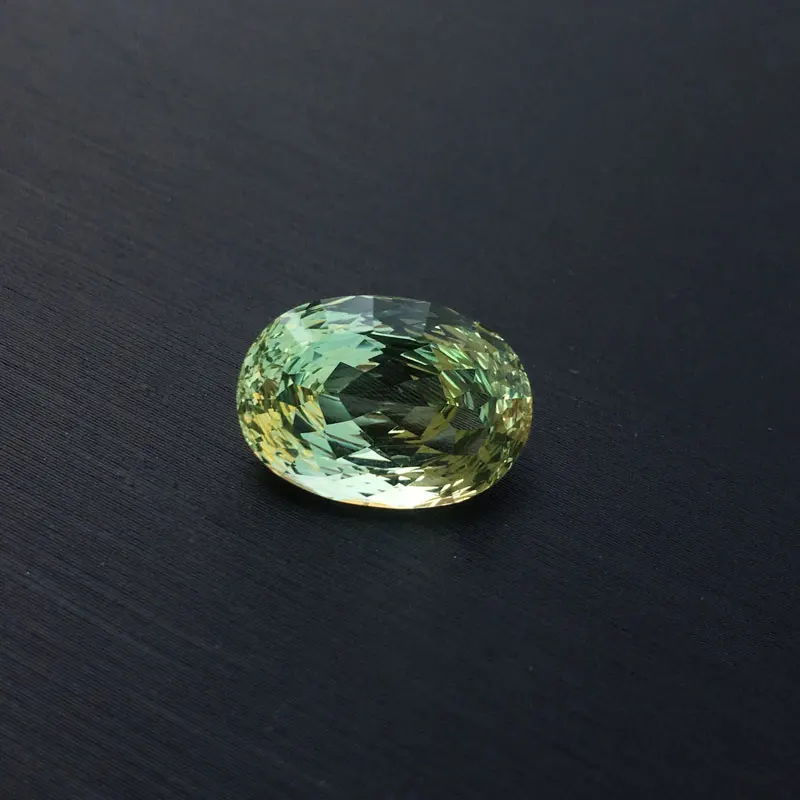 CSJ натуральный зеленый аметист свободные драгоценные камни кварц Oval10* 14 мм 6ct птичья огранка для Diy Хорошее ювелирное изделие 925 Серебряное, Золотое кольцо Крепление