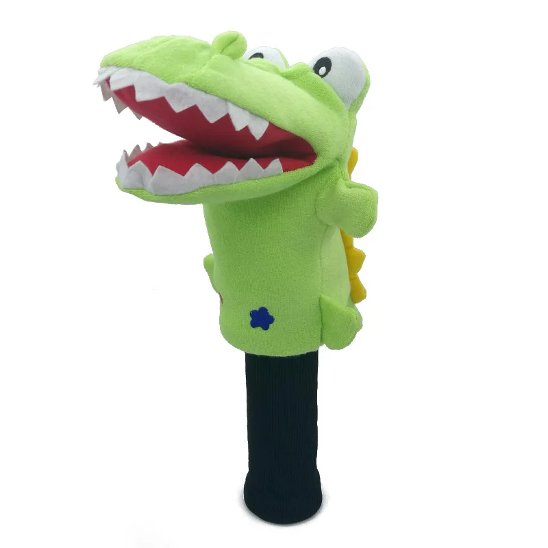 Зеленый большой крокодиловый Чехол для водителя гольфа с мультяшным животным 460cc