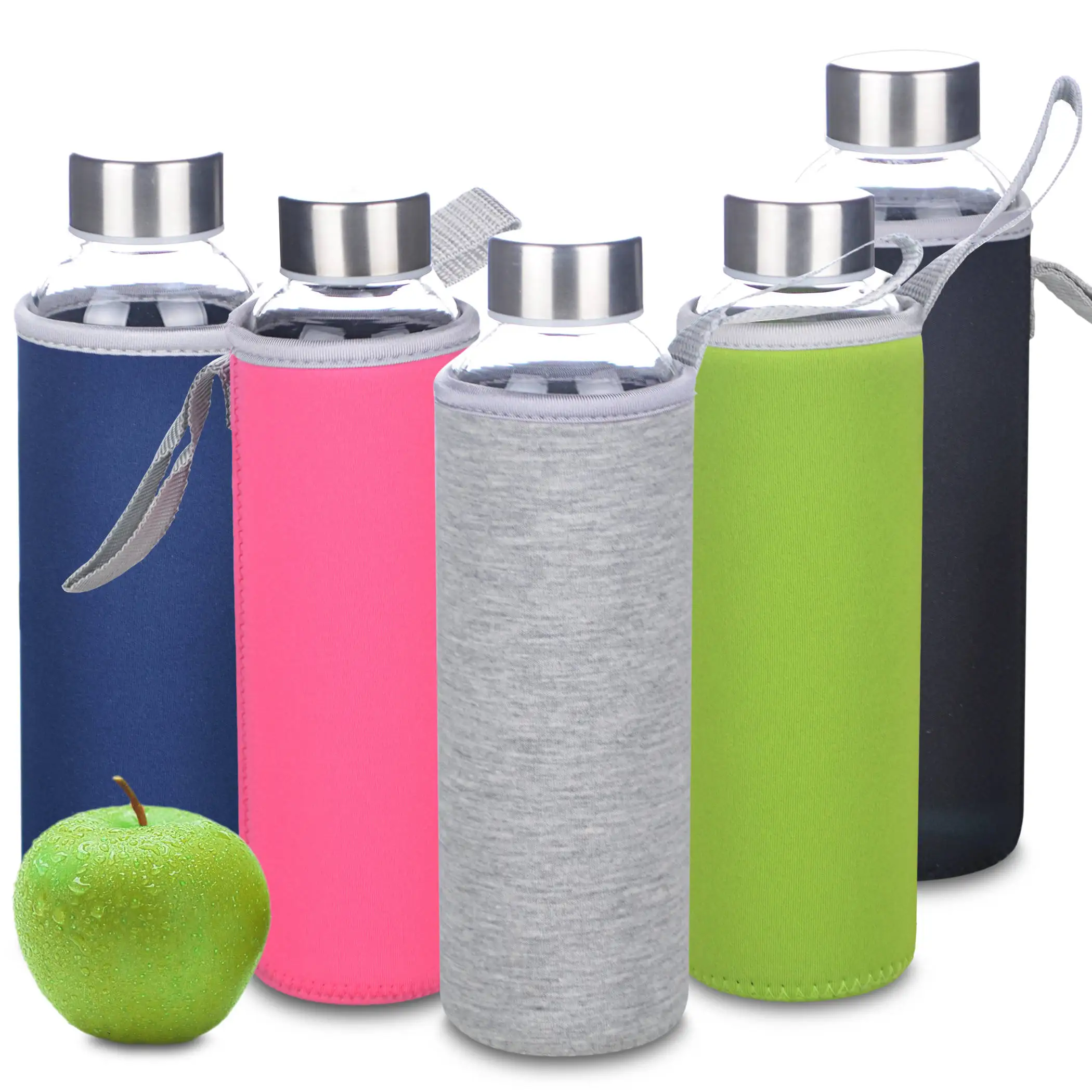 

Heat Resistant Portable Travel Mugs Tumblers Water Bottle w/ Cloth Case