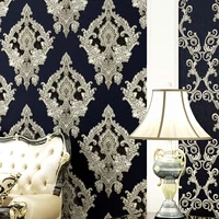 3d european damascus wallpaper waterproof golden warm bedroom living room engineering tv background wall wallpaper