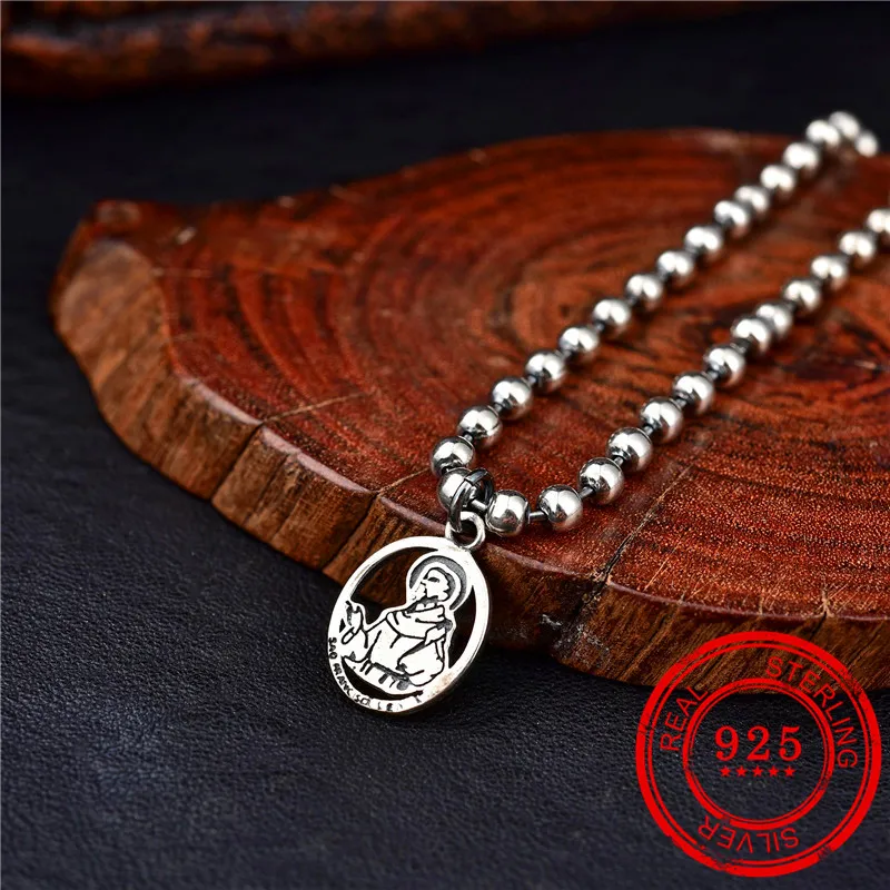 Браслет Faith 100% Стерлинговое Серебро 925 пробы подвеска Иисуса 3 мм цепочка из