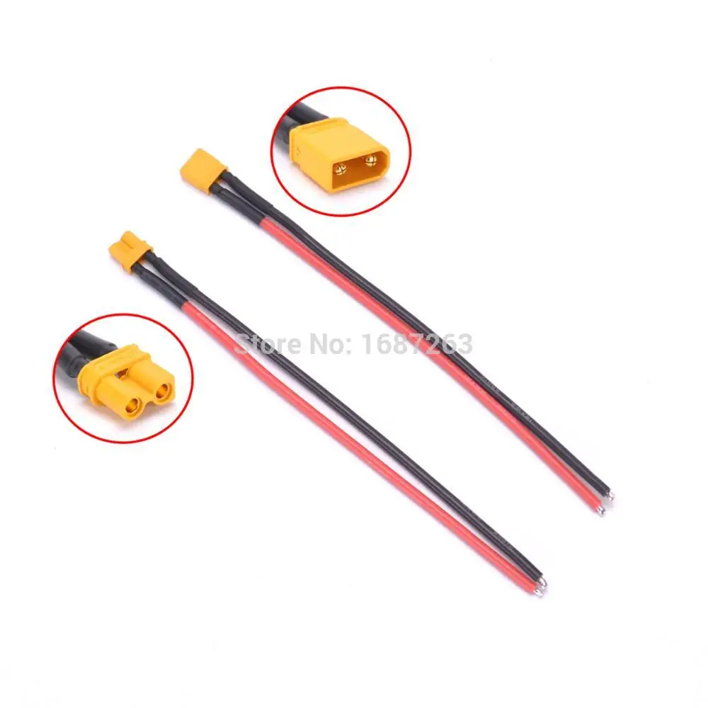 Мужской или женский разъем XT30 с силиконовым проводом 16 awg кабель для зарядки