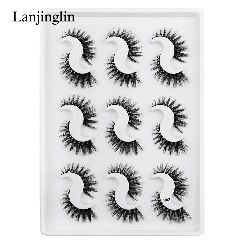

3/9Pairs 3D Faux Mink Eyelashes Natural Thick Long False Eyelashes Dramatic Fake Lashes Makeup Extension Eyelashes maquiagem