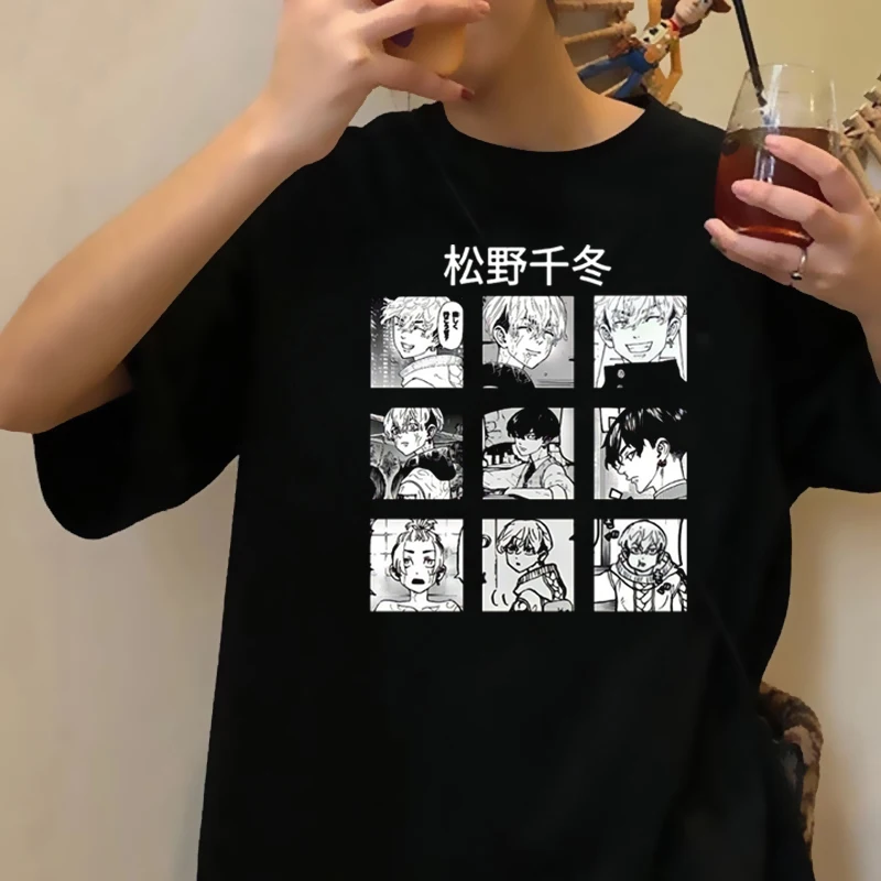 

Japanese Anime T-shirt Tokyo Revengers T Shirt Men Kawaii Cartoon Tokyo Avengers Graphic Tees Unisex Tops Oversized Tshirt Male