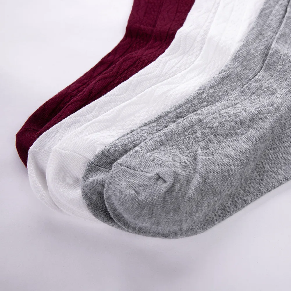 Модные женские носки сексуальные теплые Гольфы выше колена длинные хлопковые