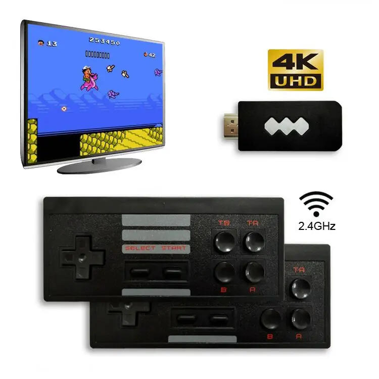 USB Беспроводная портативная ТВ видео игровая консоль Классическая игра 8 бит мини
