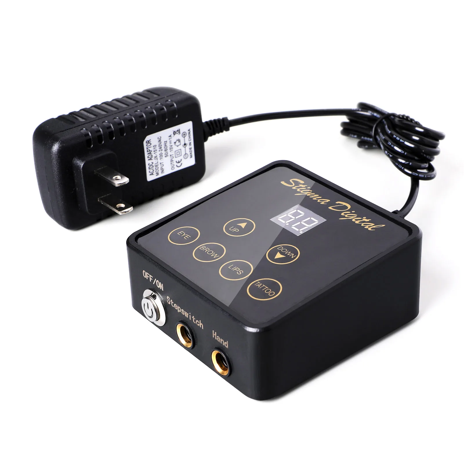 Клеймо цифровая тату-машинка Питание Переключатель педали Регулируемый