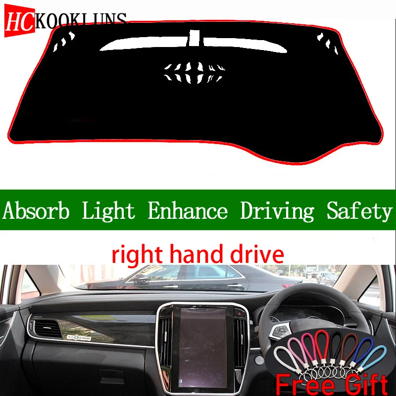 

For BYD SONG MAX 2017 2018 2019 Right Hand Drive Dashboard Cover Car Stickers Sun Shade Dash Mat Carpet Interior Accessories