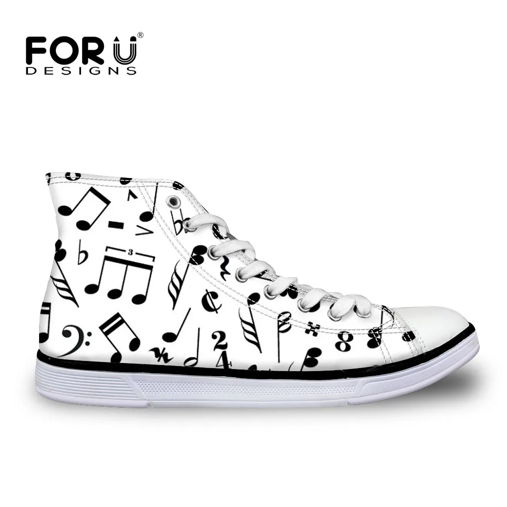 Y3849Z40 FORUDESIGNS/Обувь для пианино; коллекция года; женские кроссовки; обувь с музыкальными нотами; парусиновая обувь; женская повседневная обувь из вулканизированной ткани; zapatillas mujer - Цвет: Y3849Z40