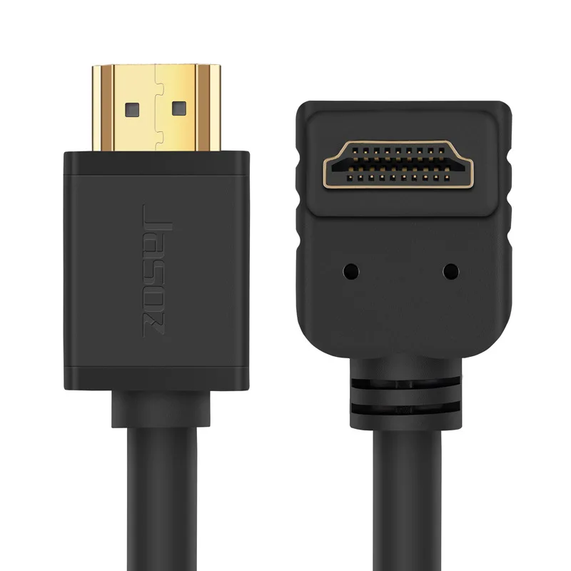 

HDMI-compatible Cable Version 2.0 4K HD Cable 90 Degree Elbow Right Angle PS4 TV Projector Set-top Box Cable