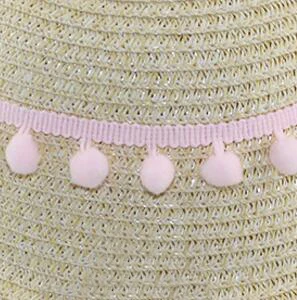 1.2cm pink Кружево с помпонами, ленты, Аксессуары для шитья, 2 ярда, помпоны с кисточками, помпоны, отделка, шар, бахрома, вышивка, сделай сам, ткань для одежды - Цвет: 1.2cm pink