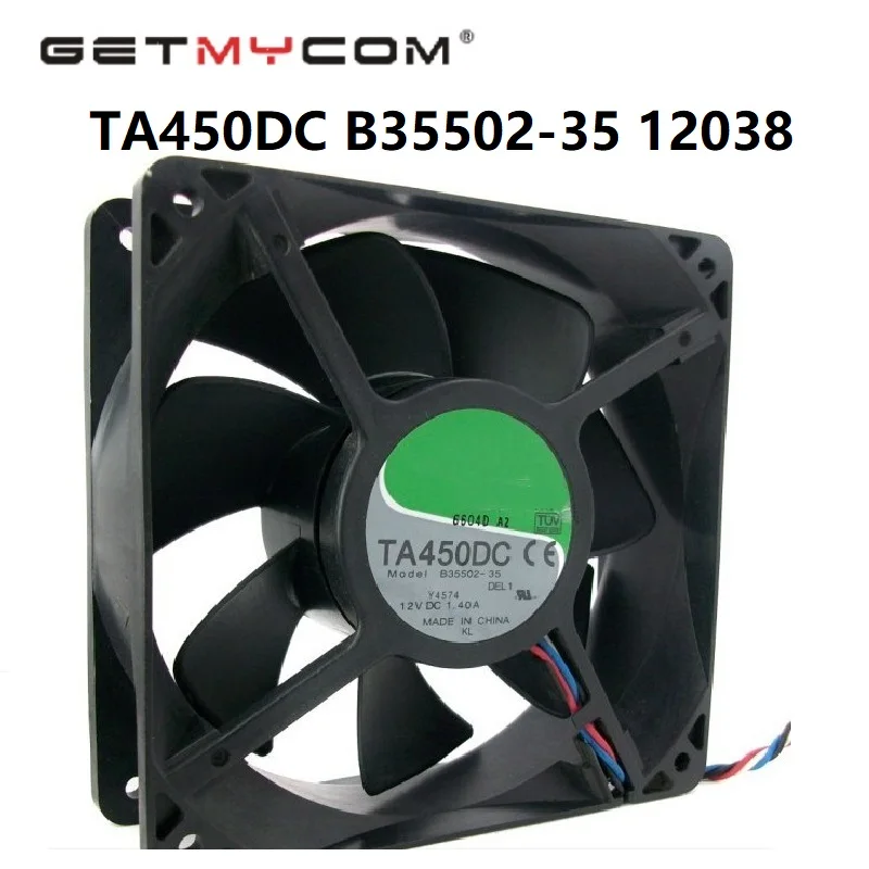 

Getmycom Original for Nidec B35502-35 TA450DC 12038 12cm 12V 1.4A heat radiation fan