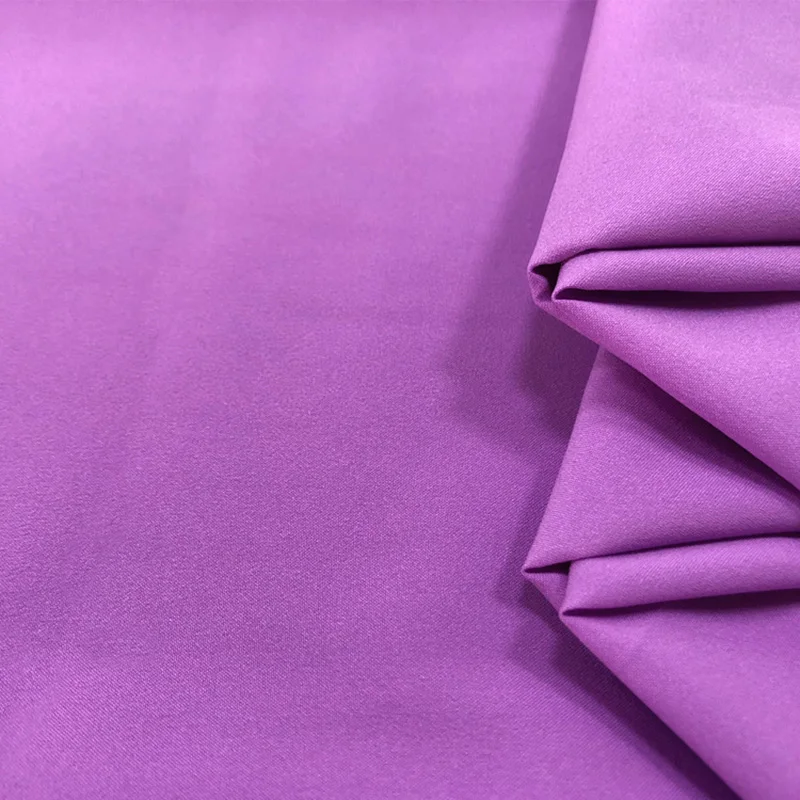 Purple 50*150 см двухсторонняя эластичная мягкая эпонж ткань для одежды ручной работы DIY спортивная одежда - Цвет: Purple