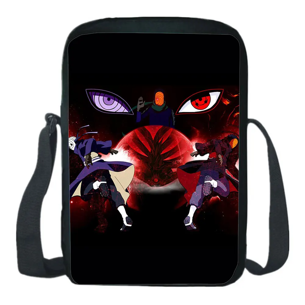 Japan Anime Shoulder Bags Fashion Cartoons Cosplay Messenger Bag Kakashi Crossbody Bags Children Rucksack