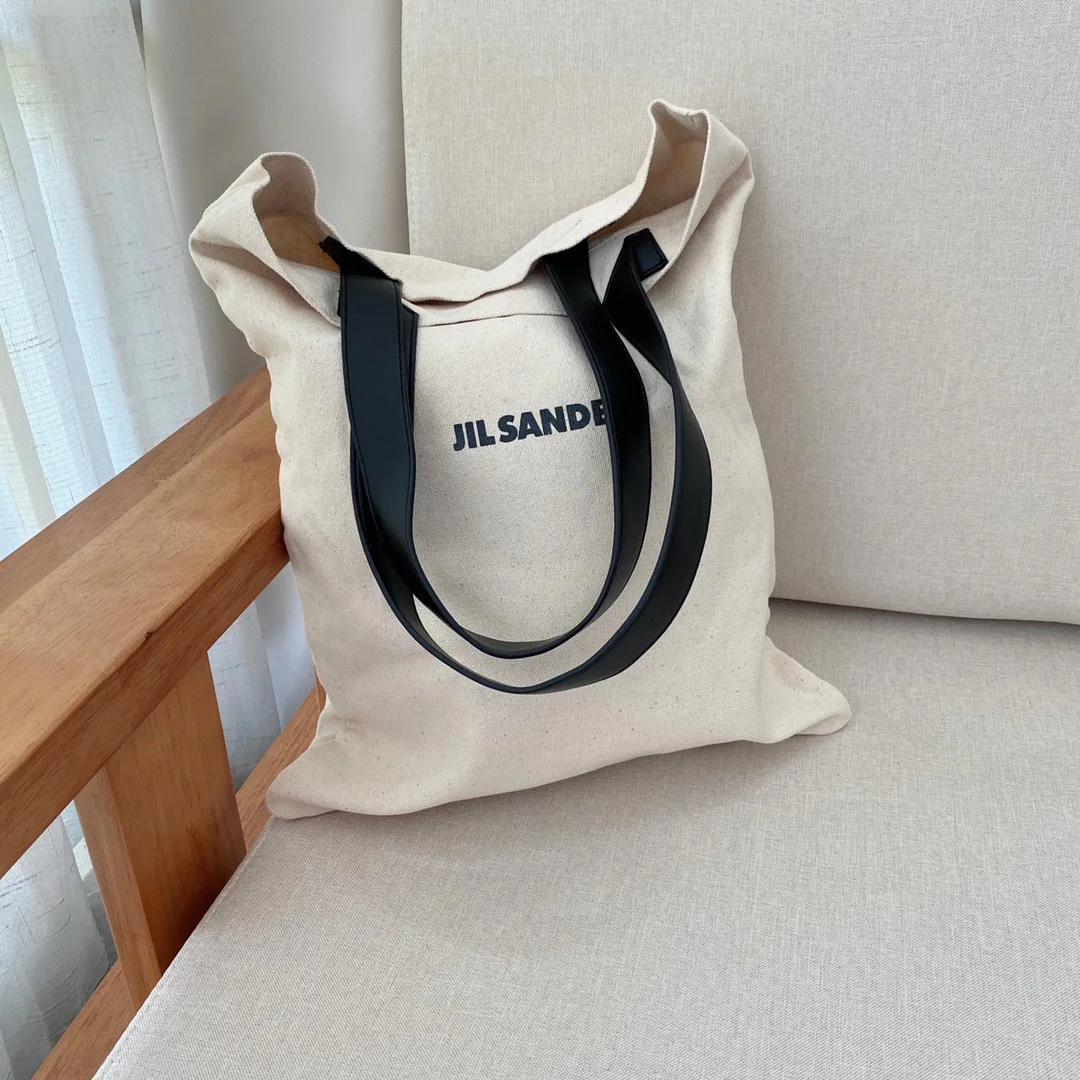 Новинка 2021 Холщовая Сумка Jil sander Женская вместительная сумка через плечо для