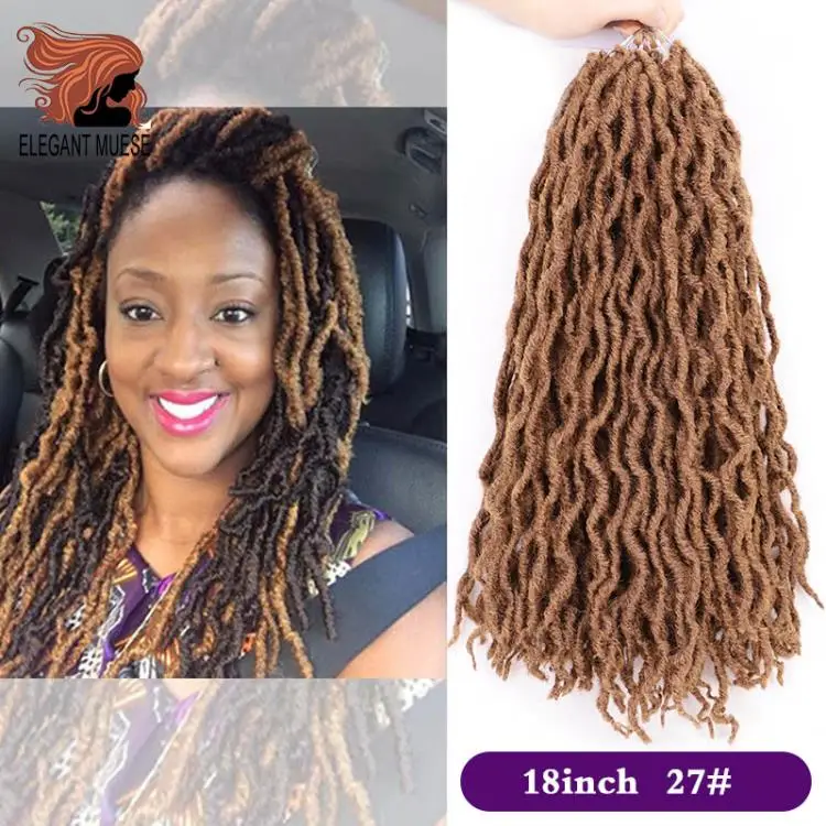 12/18 дюймов crochte косы короткие Faux locs Curly мягких волос синтетические волосы для оплетки удлинитель накладки из натуральных волос для любого Для женщин