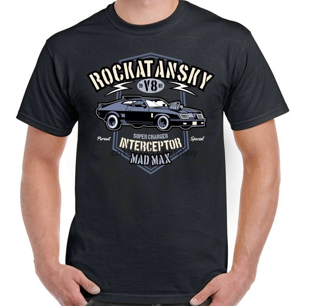 Футболка Mad Max Rockatansky Herren Inspiriert компрессор перехватчик Автопленка|Мужские