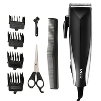 vgr 033 professional men cord hair trimmer kit electric barber clipper wire use corded hair clippers with comb and scissors