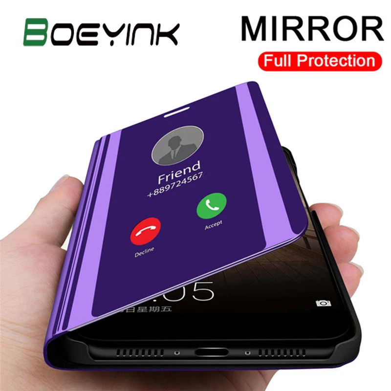 Прозрачный зеркальный флип-чехол для телефона Asus Zenfone Max Pro M2 чехол из ТПУ + ПК