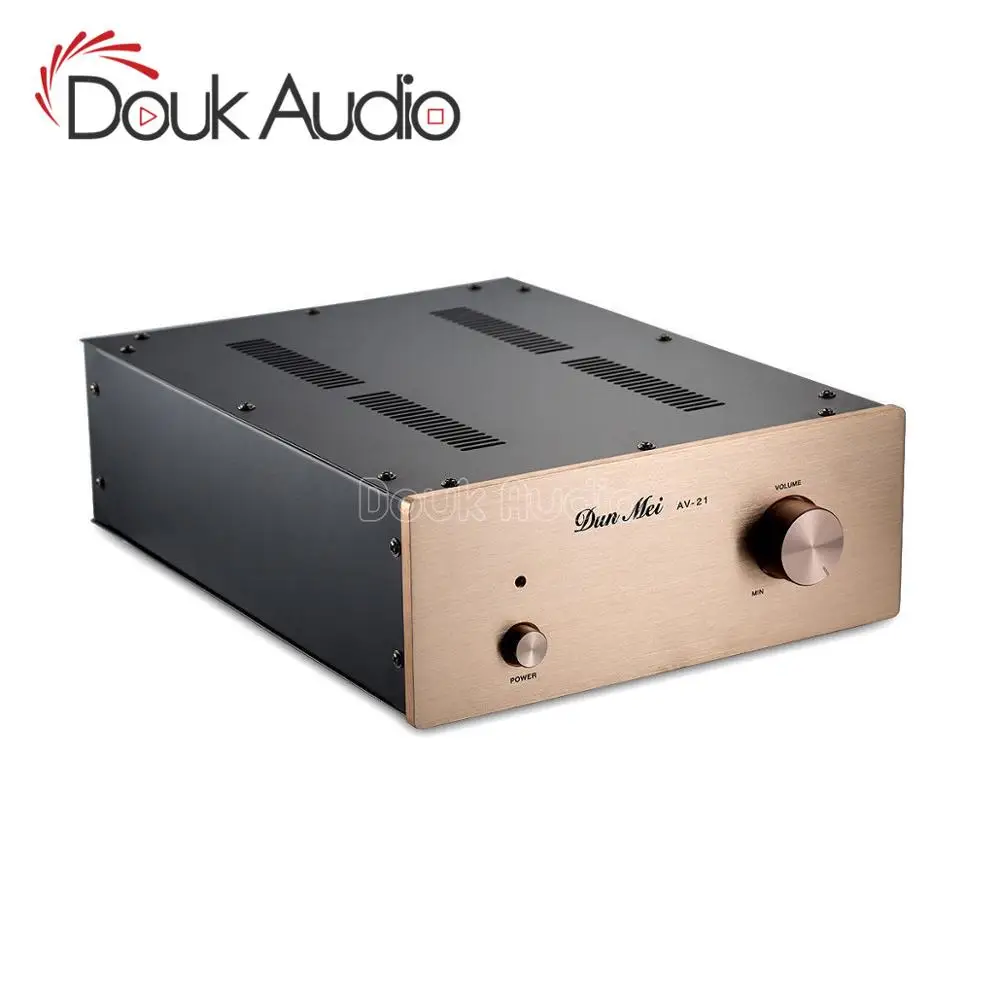 Douk аудио 6N11+ 12AU7 вакуумный ламповый предусилитель HiFi буфер стерео аудио предусилитель