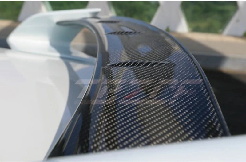 Автомобильный Стайлинг углеродного волокна задний спойлер крыло багажника