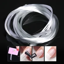 1 м/1,5 м/2 м для дизайна ногтей стекловолокно для УФ-геля DIY ногтей белые акриловые накладные ногти со скребком DIY инструмент для спа-маникюра