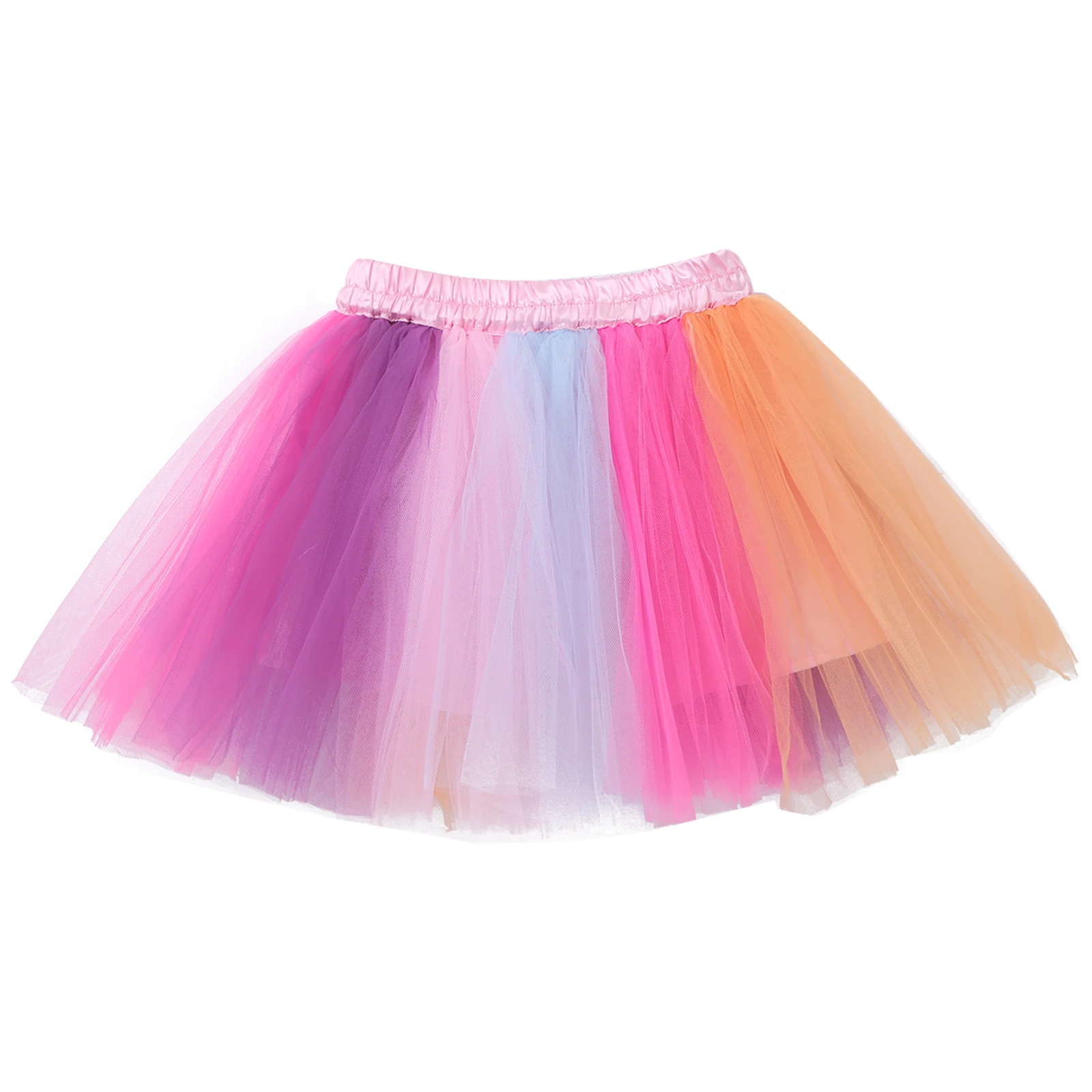 

Мини-юбка для девочек, детская, Радужная, детская юбка для принцесс Вечерние