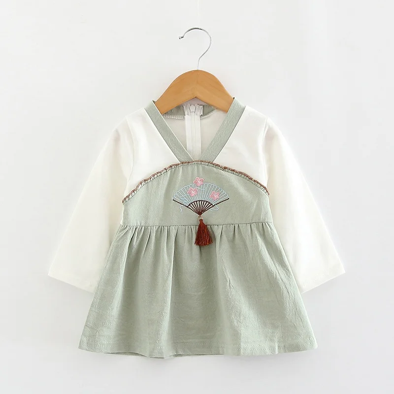 Baby Dress Chinese Style Long Sleeve Newborn Infant Kids New Year Costume Girls Princess Party Cheongsam 1 | Детская одежда и