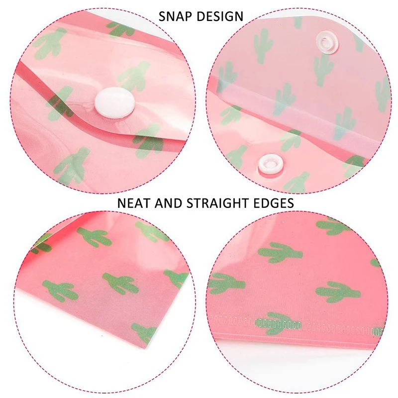 

24 Pack Money Envelopes Cash Envelopes Budget Wallet Envelope System Waterproof Reusable for Saving Money with Button