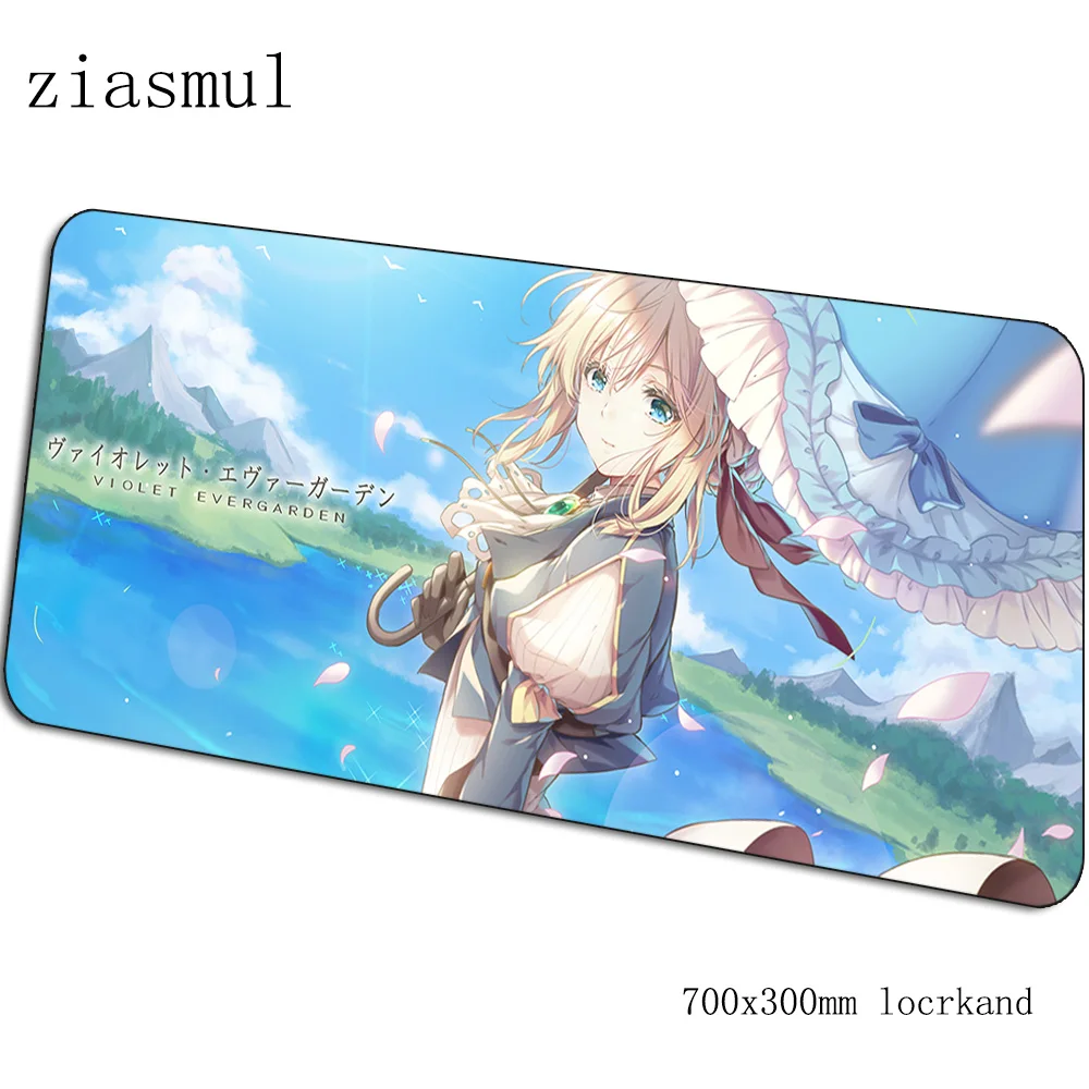 Violet evergarden коврики 700x300x3 мм Высококачественный игровой коврик для мыши большая клавиатура Коврик для мыши милый ноутбук аксессуары для геймеров коврик для мыши - Цвет: pattern 2