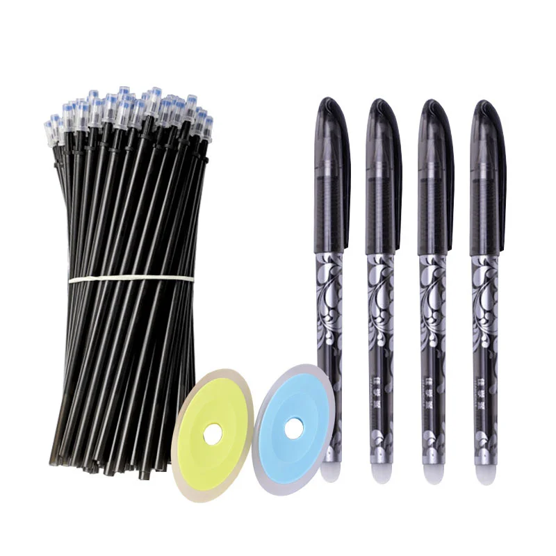

56pcs/set Erasable Gel Pen Set Refills Rod 0.5mm Washable Handle Magic Erasable Pen for Office School Writing Kawaii Stationery