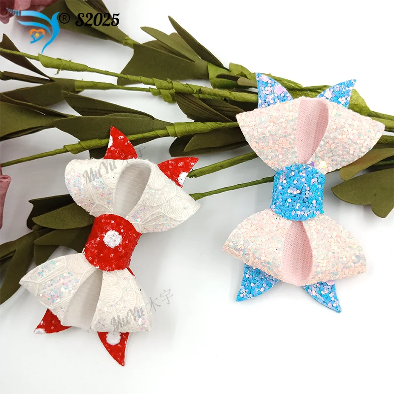 

Fishtail Christmas Headdress Bow cutting die DIY Wooden Die Cut Scrapbooking S2025