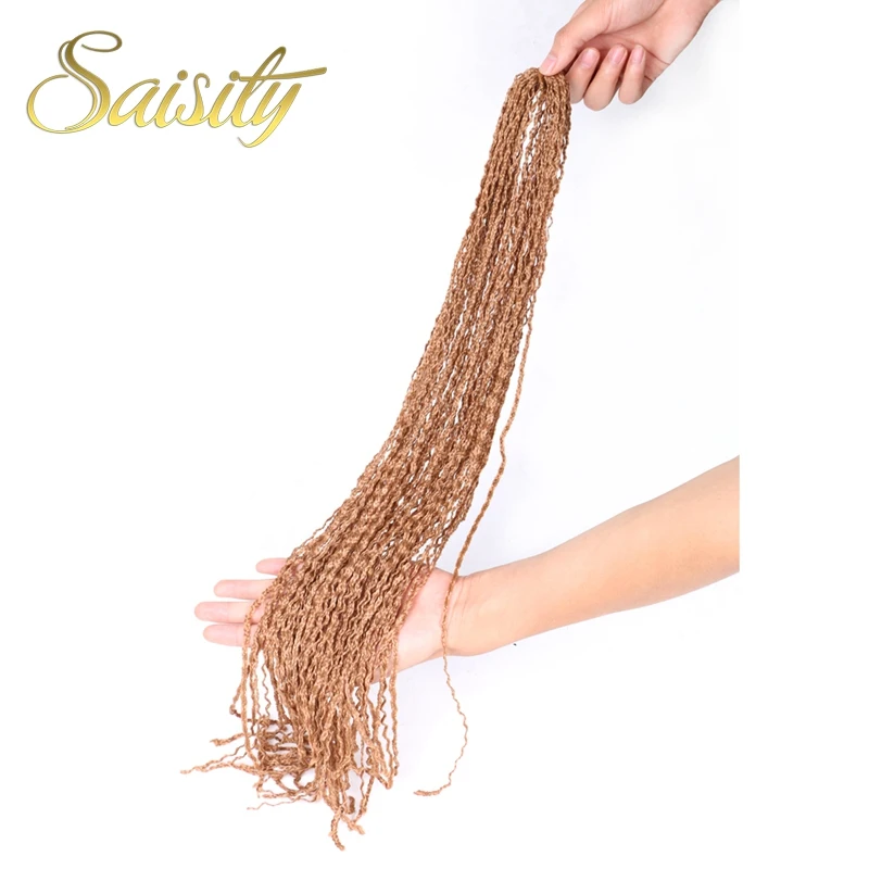 Saisity 2" 48 прядей/упаковка 50 г Zizi длинные вьющиеся плетеные пряди Омбре коробка косички синтетические крючком волосы для наращивания Zizi косички