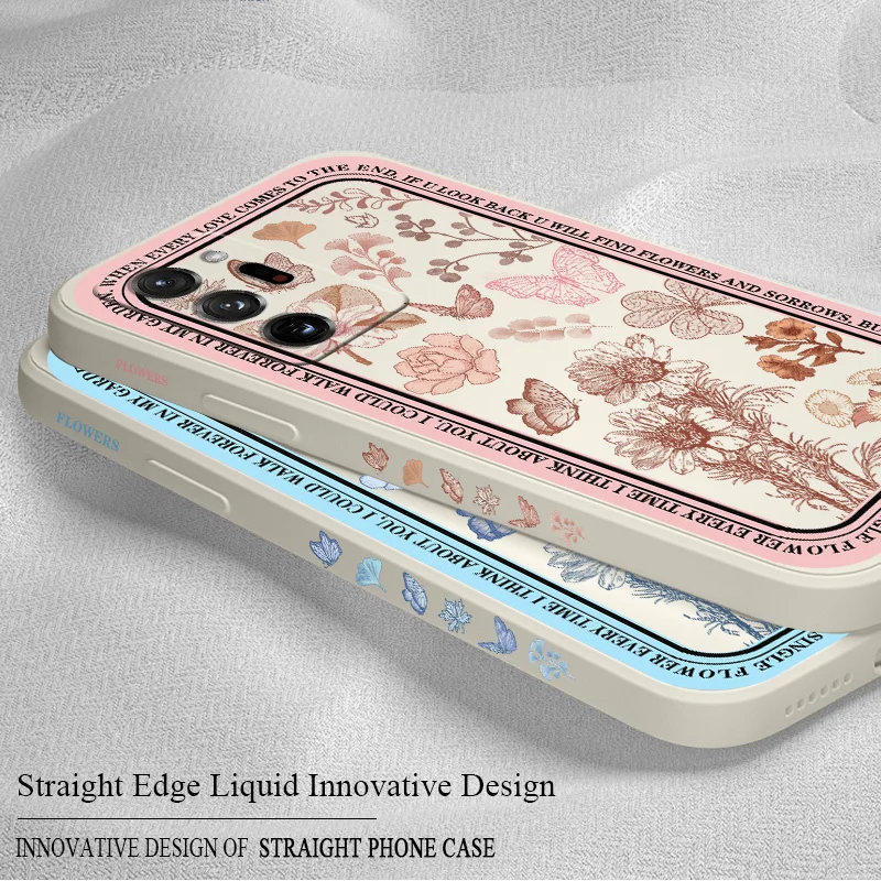 Flowers Phone Case For SamsungA72 A52 A42 A32 A22 A21S A02S A12 A02 A71 A51 A41 A31 S21 S20 FE S10 S9 Ultra Plus Soft Back Cover