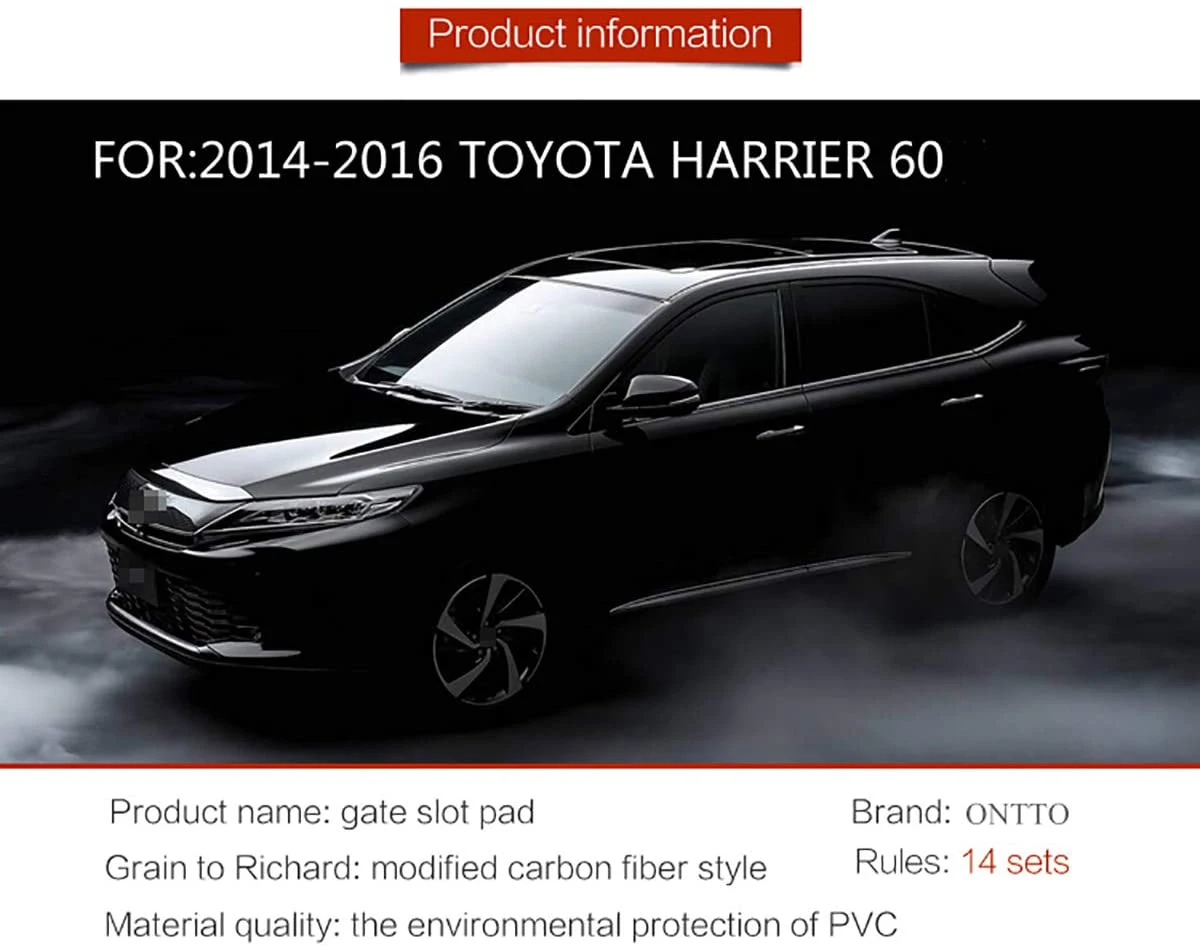 Резиновый противоскользящий коврик для Toyota Harrier 60 A Series 2014 2015 2016 - купить по