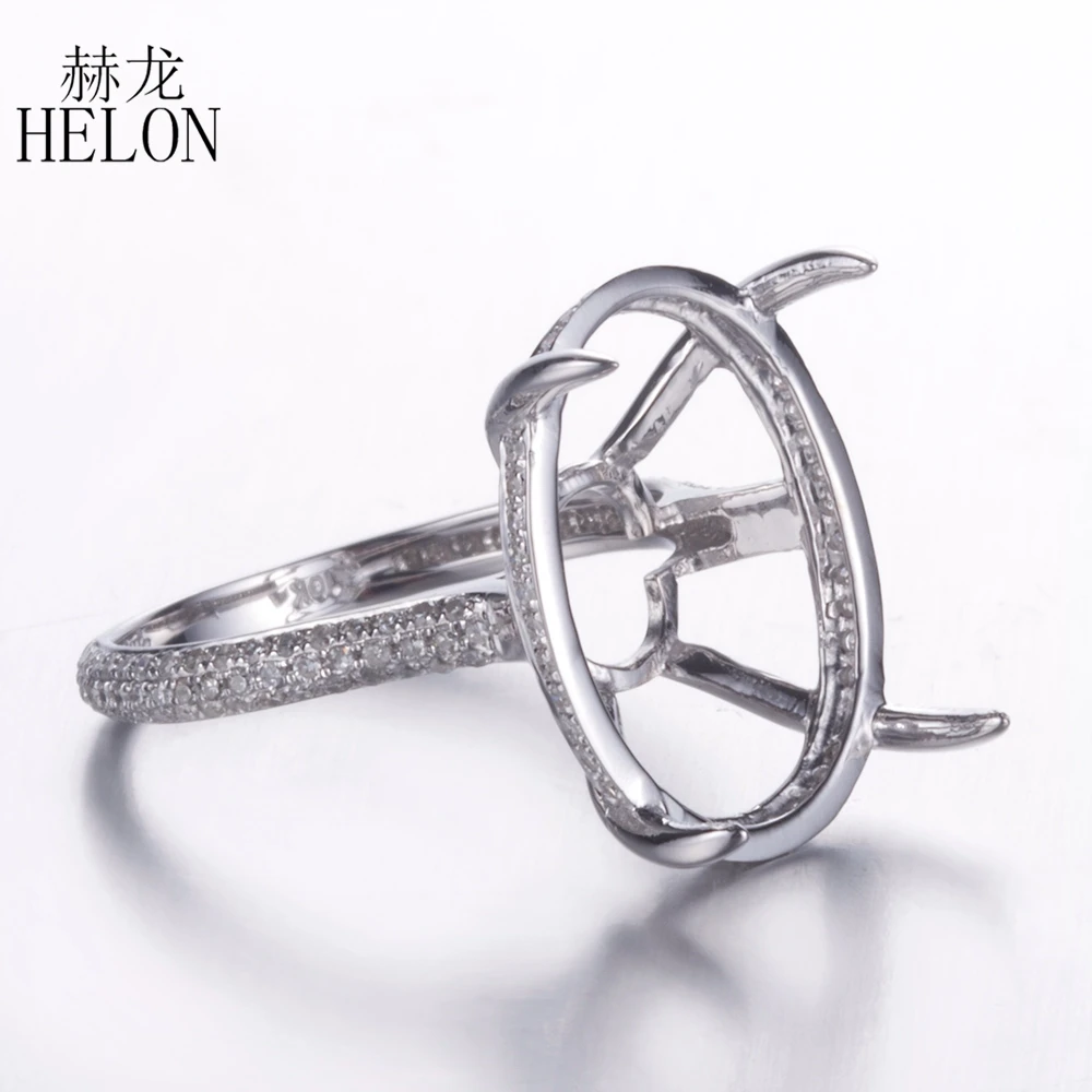 Кольцо обручальное белое золото 14 карат с бриллиантами 0 42 карата 11 х16-14х19 мм 4