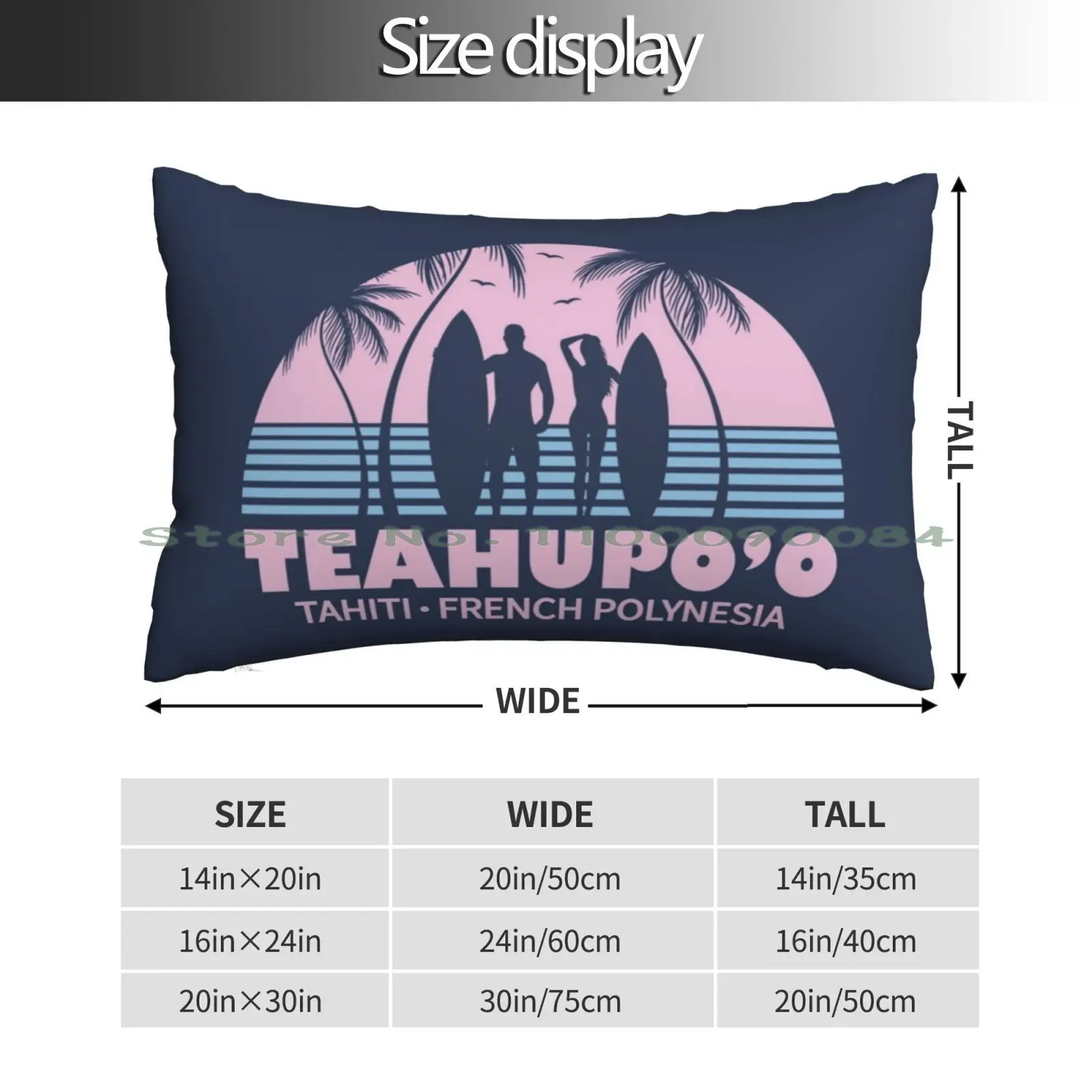 Популярная летняя подушка для пятен серфинга Teahupoo на Таити французская