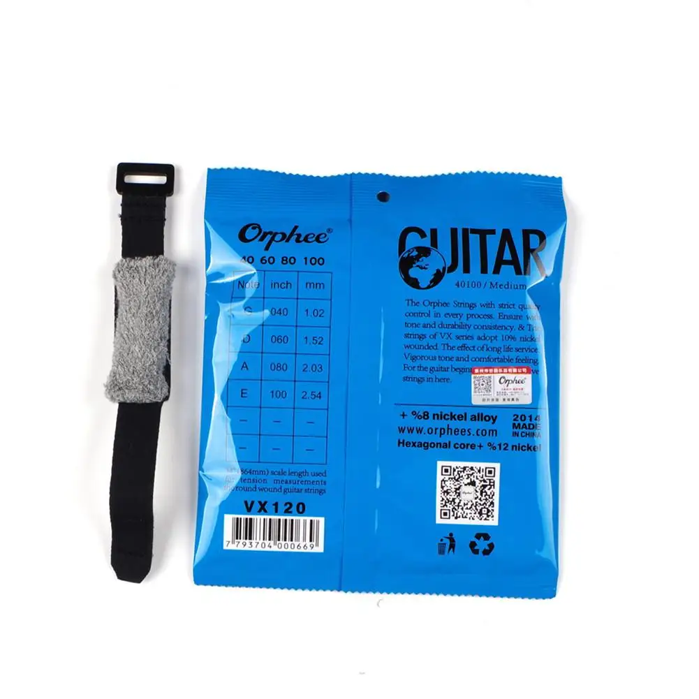 P10 Набор аксессуаров для электрического баса гитара fretwrap + VX120 струны*1 музыкальный инструмент.