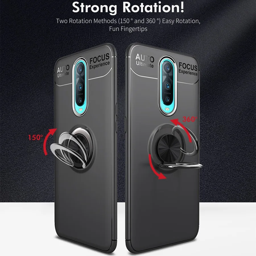 Чехол UPaitou Ring Для OPPO Reno чехол-накладка из мягкого ТПУ с подставкой для Oppo RX17 R17 Neo Pro