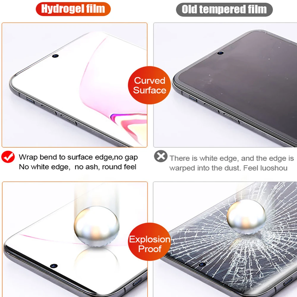 3in1 Hydrogel Film For Xiaomi Redmi Note 9 8 Pro Max 9s 8t Safety Water Gel + Camera Lens Glass On Redmy Note9 Note9Pro | Мобильные