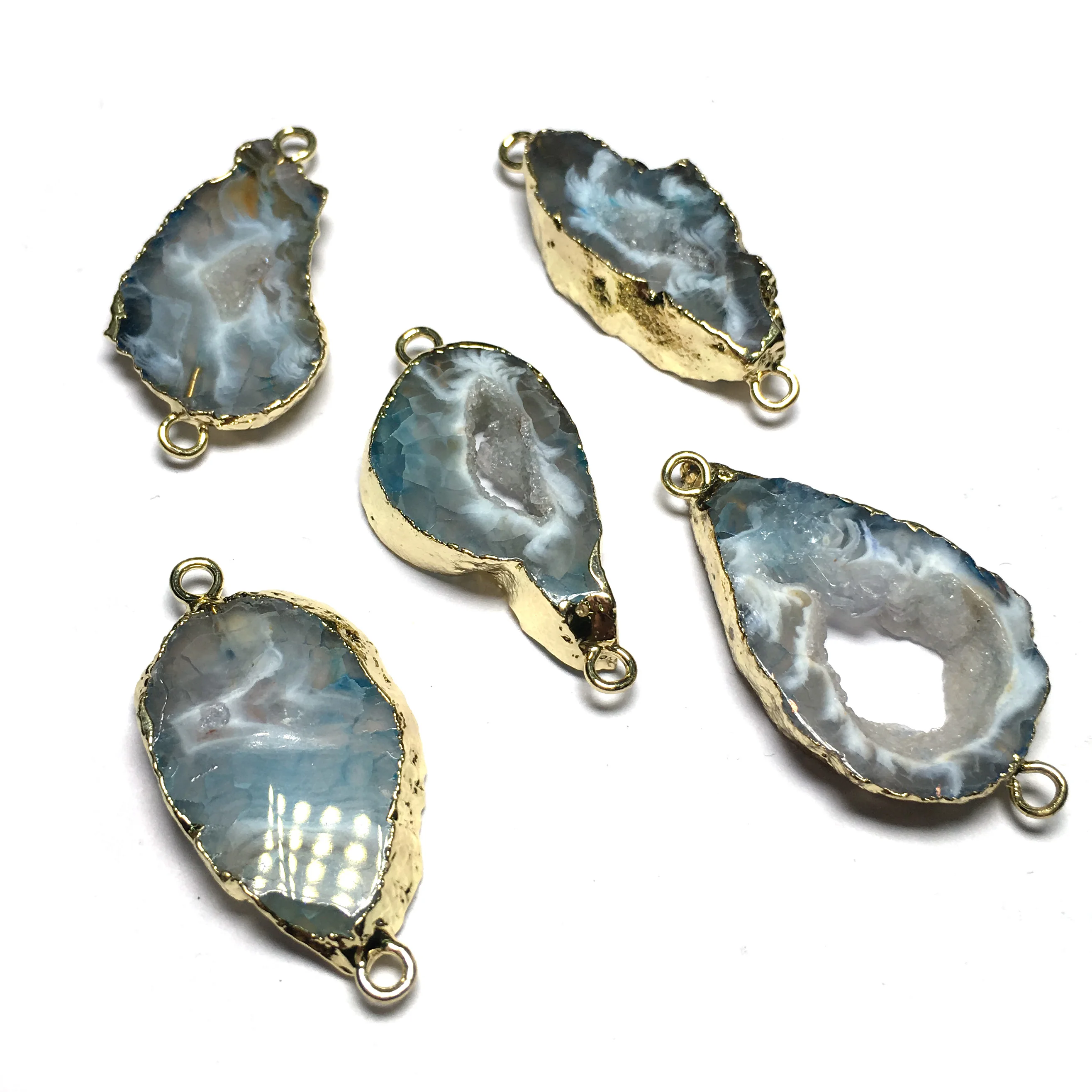 1 шт. нерегулярный натуральный камень соединительный элемент кулон подвеска для