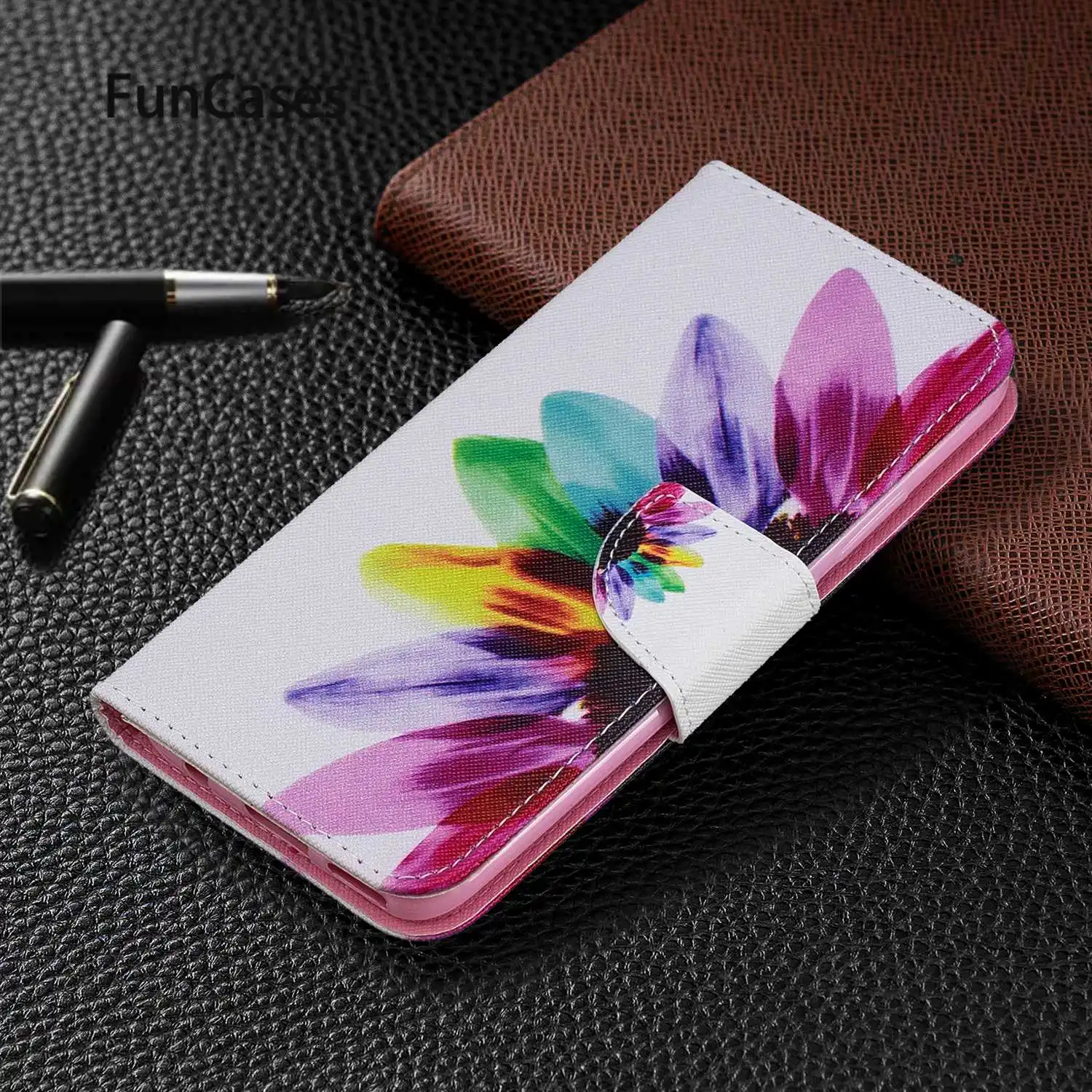 Чехол-книжка из искусственной кожи с рисунком для huawei Nova 3i Positivo P Smart Plus 5i mate 20 Pro 30