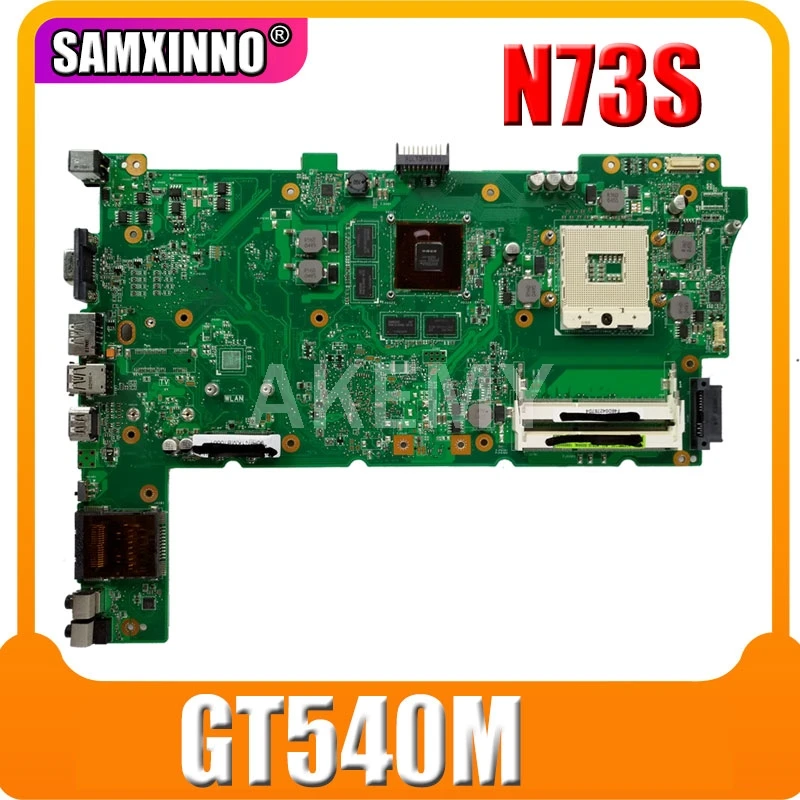 Для ASUS N73S N73SV N73SM материнская плата для ноутбука GT540M видеокарта Mainboard | Компьютеры