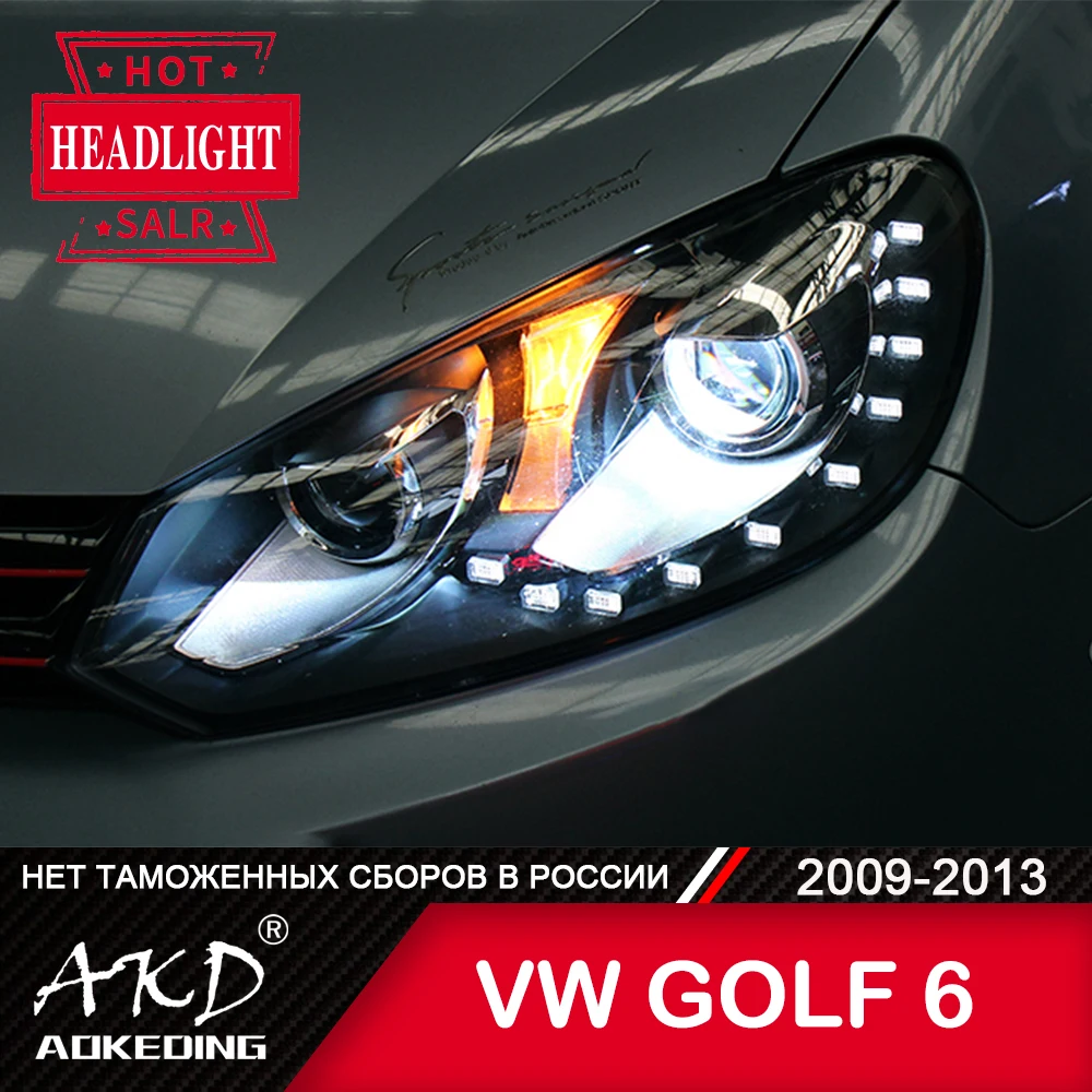 Передняя фара для VW Golf 6 MK6 2009-2013 golf передние фары s противотумансветильник ры
